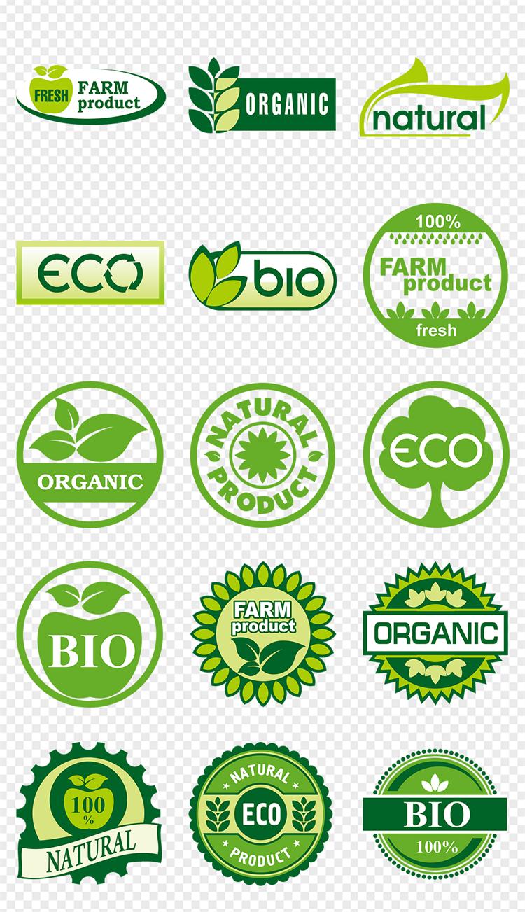 P0351ECO节能BIO纯天然图标绿色环保图标生物科技有机食品标志